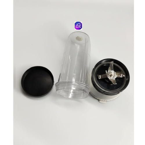 Image of 600ml Capcity Bullet jar Compactible with Juicer Sujata Mixer Grinder Models Powermatic, Supermix, Dynamix Stainless steel 6 Blade and 6 teeth couplar