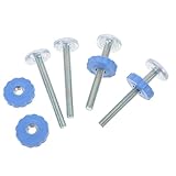 Kit complet et polyvalent : Composé de 4 pièces M10 adaptées à plupart des portails à pression, ces vis et tiges conviennent aussi bien aux portails d'escalier qu'aux barrières pour animaux, offrant une solution pratique et adaptable