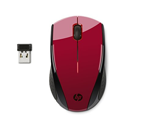 HP X3000 - Ratón inalámbrico óptico, Color Rojo
