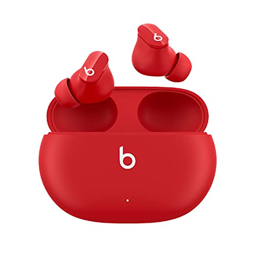 Beats Studio Buds – ノイズキャンセリング機能付き完全ワイヤレスインイヤーヘッドフォン – 汗に強い Bluetooth ヘッドフォン、Apple および Android と互換性あり – Beats Red