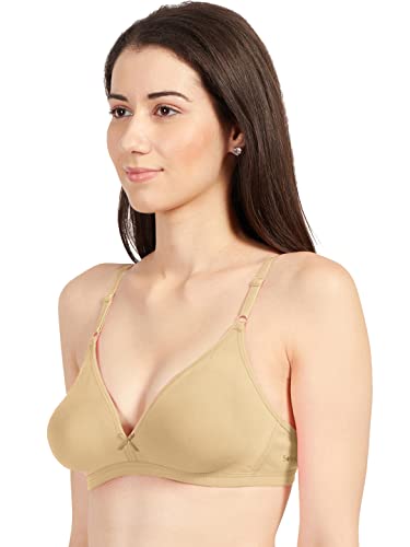 Image of SONARI Omania Womens Non-Padded Cotton Polyester Bras - Solid, Non-Wired, Medium Coverage, Hand Washable (Pack of 2)