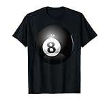 8 Ball Billiards Pool Player Eight Ball Lucky 8 T-Shirt