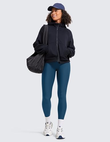 Image of CRZ YOGA Fleece Thermal Leggings 28'' | Thermal, Casual, Full Length, Winter, for Women