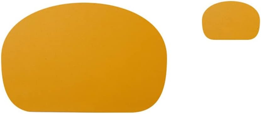 4 Pcs Placemat Leather Coaster Insulation Placemat Coaster Heat Insulation Dinner Table Kitchen Table Place Mats (Color : B, Size : 45x30cm)