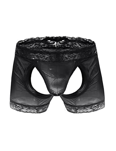 Men's Lace Trim Sissy Skirted Panties T-back G-string Thongs Briefs Boxers Girly Lingerie Crossdress Underwear