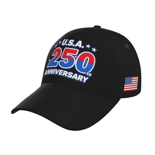 Image of USA Flag Baseball Cap American Patriotic Trucker Hat Father Dad Mother Mom Adjustable Sportswear Hat for Men Women Adults