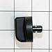 Amesias Trash Compactor Knob - Black, Round, 9.5mm x 13.73mm, Appliance Part