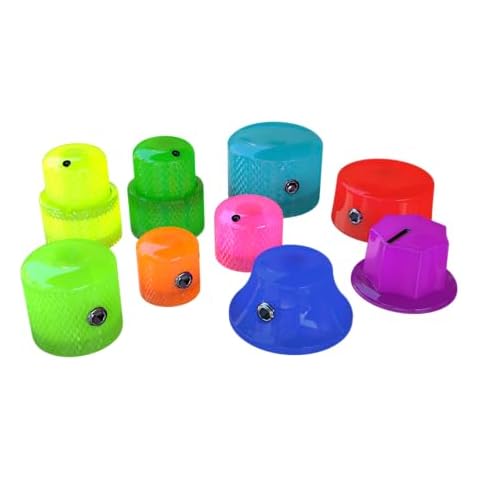 Xentric Guitars - Ignite Series Resin Guitar Knobs (1/4" Dome Knob, Lime) Cover