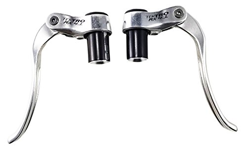 Tektro Rx4.1 Bar-End Brake Levers,Aluminum Expanding Plug Clamp Tt/Triathlon Lever Set/Silver #TOP25