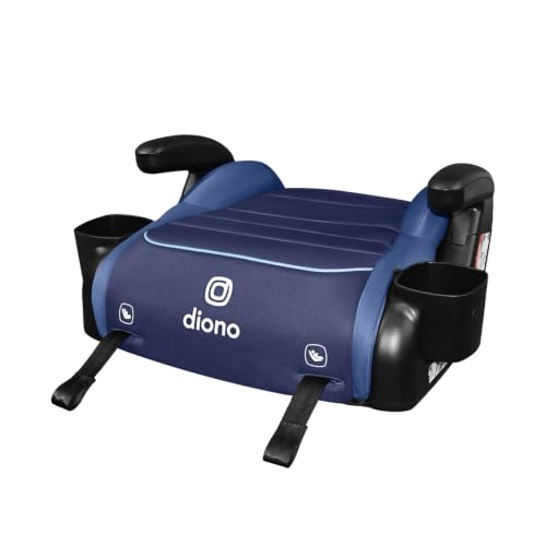 Diono Connect3 RXT Backless Booster Slim Fit 3-Across in Many Mid-Sized Sedans and SUVs for Children from 40-120 lbs. Lightweight with Latch connectors