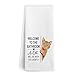 Gnmduw Funny Orange Tabby Cat Hand Towels for Bathroom, A Cat Will Be with You Shortly Hand Towels, Funny Orange Cats Dish Tea Towel for Kitchen Bathroom Decor, Cats Gifts for Kids Girls, 16x24