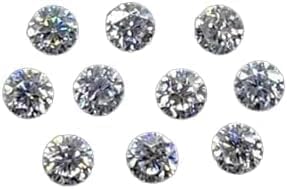 10 Pcs D Color Loose White Diamonds VVS1 Clarity 3mm Round Cut Brilliant Cut Gemstones Ideal for Jewelry Making, Custom Designs, Bracelets, Necklaces & Rings