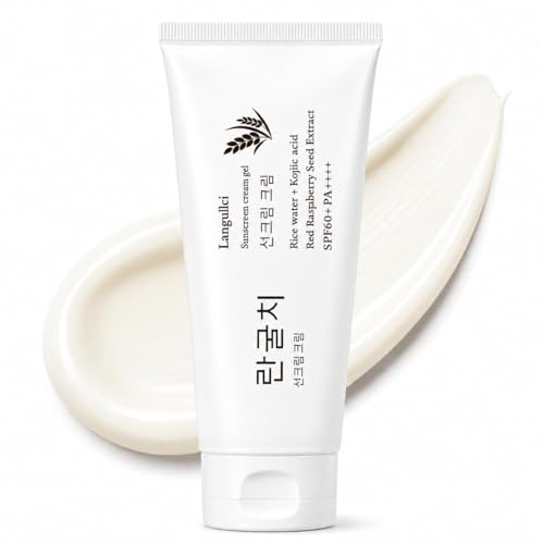Image of Relief Sun Aqua-Fresh Korean Sunscreen Cream Gel, SPF 60+ PA++++, 60ml | Rice + B5 + Kojic Acid, Lightweight, Non-Greasy, No White Cast, Moisturizing & Calming
