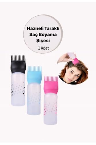 CHRMK12989 Taraklı Saç Boyama ve Bakım Yağı Uygulama Şişesi