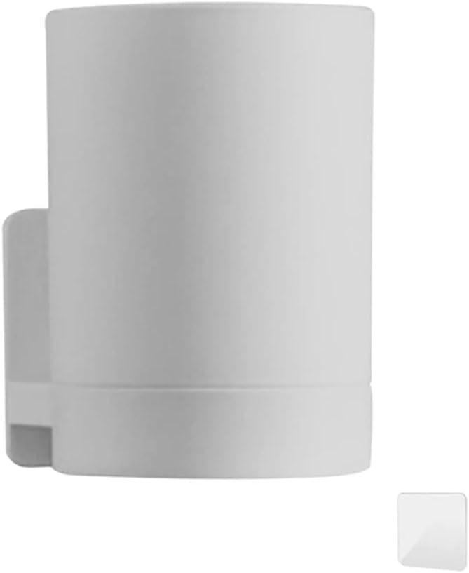 JSEIAJB Wall Mounted Toothbrush Holder Toothpaste Holder Bathroom Storage Shelf Portable Rack(D)