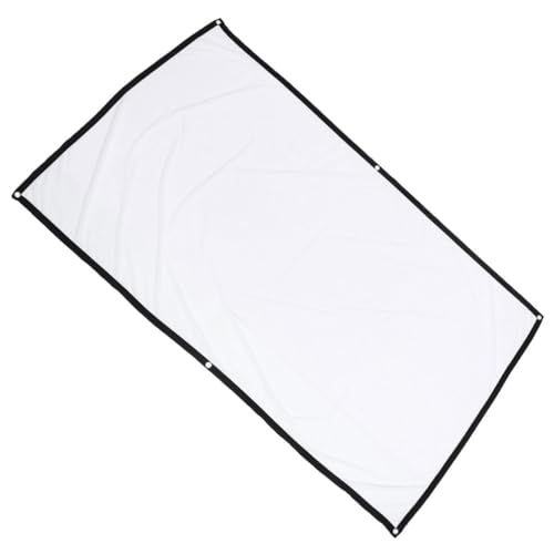 Pantalla de proyector plegable de 100 pulgadas con tela blanca de alta definición
