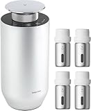 【2026新登場・4本セットで 80 ヶ月持続】FLIRVA 車 芳香剤 水なし 車 アロマディフューザー ディフューザー 車載 噴霧式 フレグランス 噴霧式フレグランスディフューザー｜静音・精巧航空アルミ製・コードレス設計・4000mAh内蔵で72時間使用可能・自動ON/OFF｜DIY対応（ホワイトムスク＆ホワイトティー）高級ギフトボックス入り L20000