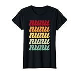 Nunu Vintage Name Funny Retro Grandma Personalized Nunu T-Shirt