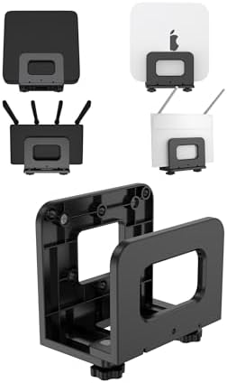 TYAMTOGSM Cable Box Wall Mount for WiFi Router/Modem, (Black)