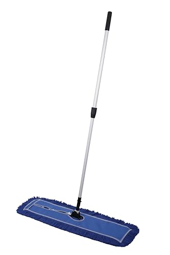 Image of 24 inch Industrial-Grade Cotton Dust Mop Head Refills, Perfect Replacement for Busy Home, Gym, Commercial Spaces, Heavy-Duty Mop for Janitorial & Housekeeping Needs - 2 Pack