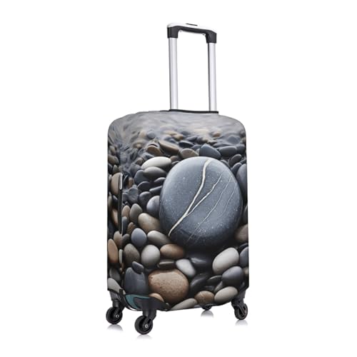 Beach Stone Print Luggage Suitcase Cover Protector Luggage Washable Covers With Concealed Zipper3