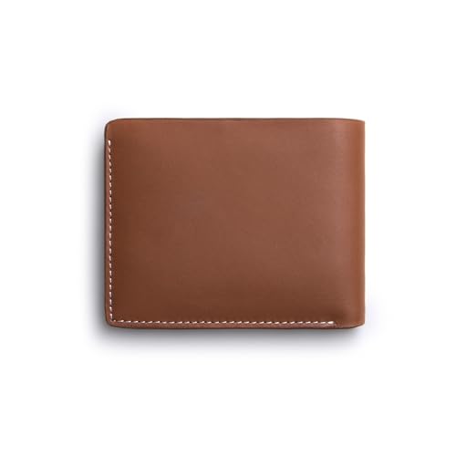 Image of DailyObjects Stylish Tan Genuine Leather Men's Bi-Fold Wallet with Multiple Card Holders|Cash Section|Durable Classic Design| Everyday Organizer for Securely Carrying Money| Cards| IDs| and Essentials