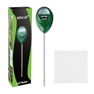 SZHLUX Moisture Meter Water Monitor Soil Hygrometer Sensor Care, Lawn, Farm, Indoor & Outdoor. (Plant Gifts for Gardeners), 10.23inch, Green