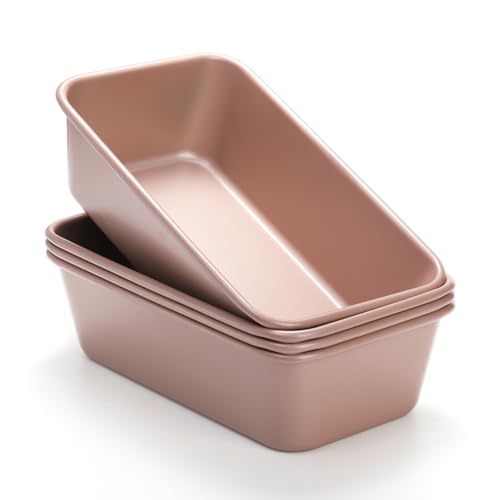 Elsjoy 4 Pack 9.5 x 5.5 Inch Non-Stick Loaf Pans for Baking Bread - Image 3