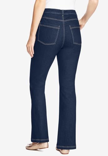 Woman Within Plus Size Womens Plus-Size Stretch Denim Five-Pocket Bootcut Jeans2