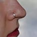 White Opal Nose Ring - Gold Nose Piercing - Tragus Hoop - Forward Helix Earring - Daith Earring - Septum 20g