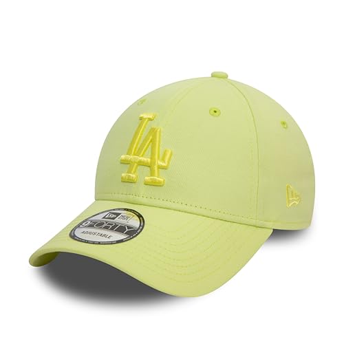 New Era Los Angeles Dodgers MLB Berretto Logo della Squadra tonale LA Regolabile Cappello Pastello Giallo