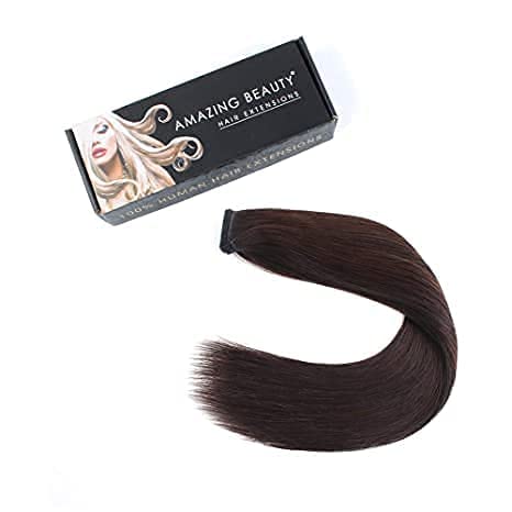 Miniatura 4 de ABH AMAZINGBEAUTY HAIR Cola de caballo de cabello humano para mujer, extensiones de cabello humano Remy, envoltura fácil de usar, 3.53 onzas,