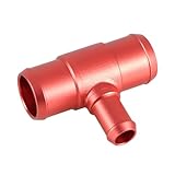 HIMARKLIF Aluminum Engine Coolant Tee Radiator Lower Hose Connector Tee Compatible with Cadillac ATS CTS SRX Blazer Camaro Cobalt GMC Acadia Pontiac G5 G6 Pursuit Saturn Ion Replace#：23333192 Red