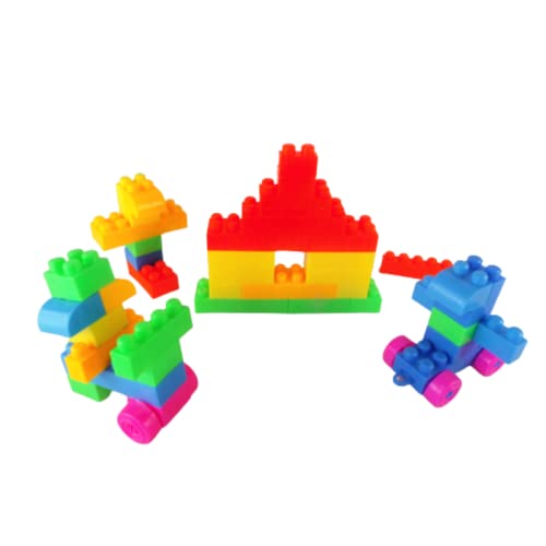 Blocos De Montar + 1 Mochila Para Armazenar com 53 peças