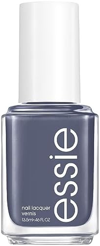 essie Nail Polish, Glossy Shine Steel Gray, Toned Down, 0.46 Ounce