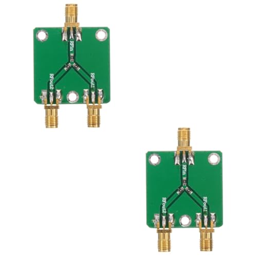 Ciieeo 2 Piezas Divisor Compacto de Módulo Distribuidor de Energía Pérdida de Inserción para Proyectos de Electrónica y Bricolaje