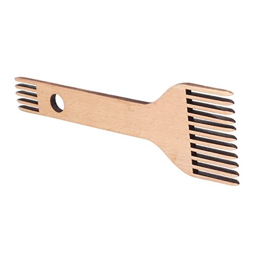 Weaving Loom Comb, Wooden Double Ended Weaving Loom Comb Fringe Comb Braided Tools Handcraft Tapestry Rug Comb for Knitting Crafts Sweaters Scarves Hats Tapestries
