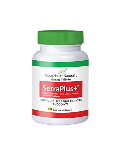 SerraPlus+MSM 80,000IU Serrapeptase, Quad-Strength Delayed Release | 60 Capsules - Good Health Natrually