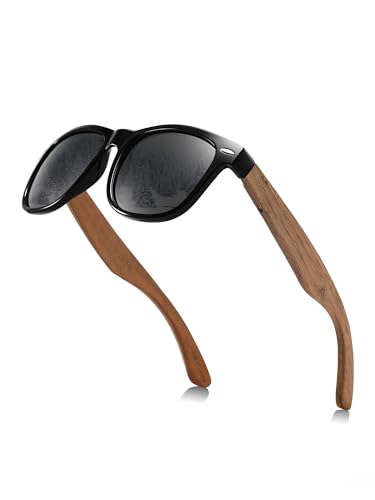 GREENTREEN Mens Sunglasses Polarized for Driving Fishing: UV400 Protection - Wood Sunglasses for Outdoor Activities - Sun Glasses for Cyclists Runners Hikers