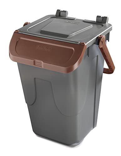 Bidone carrellato per raccolta differenziata - 240 L - rosso - MobilPl