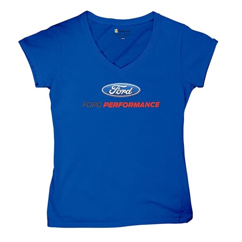Ford Performance V-Neck T-Shirt Ford Mustang GT ST Racing Royal Blue Medium
