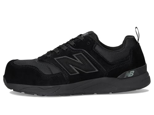 New Balance New Balance Elite Lite SD10 Composite Toe Men's Industrial Work Shoes, Black/Black, Size 10.5, X-Wide, Lightweight Work Shoes for Men, Static Dissipative & Slip Resistant