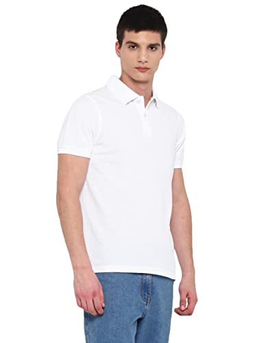 Image of Deniklo Men's Polyester Half Sleeve Regular Fit Solid Polo T-Shirt