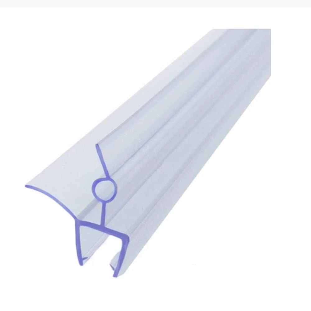 TONYRENAFrameless Shower Door Side Seal Strip for 1/2" Glass 36" Long Sweep-Glass Door Seal Strip Stop Shower Leaks
