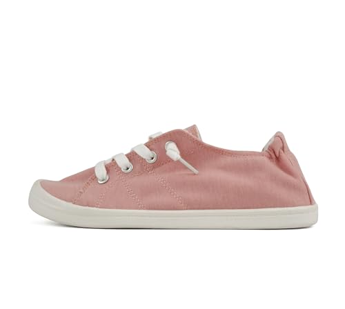 Image of Soda Flat Women Shoes Linen Canvas Slip On Sneakers Lace Up Style Loafers Zig-S