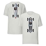 Auto Union Type C Vintage Race Car Rosemeyer T-Shirt (US, Alpha, Medium, Regular, Regular, Silver)
