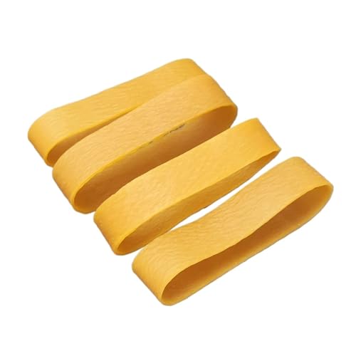 MAYyhem 20 Bandas elásticas de látex elásticas Amarillas de 4,7 Pulgadas, for Oficina, Paquete de papelería, Anillos de Goma for el hogar