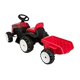 ATOM Electric Ride-On Tractor With Trailer | 6V Battery Powered Kids Electric Ride-On Tractor With Detachable Trailer | Childrens Farming Tractor Ride-On | Farming And Construction Toys | Ages 2+ - Image 6