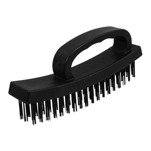 QUMIIRITY Metal Wire Brush for Rust Removal and Cleaning Ergonomic Plastic Handle Heavy Duty Steel Bristles for Industrial and Household Use Versatile Cleaning Tool for Rust Welding Slag and
