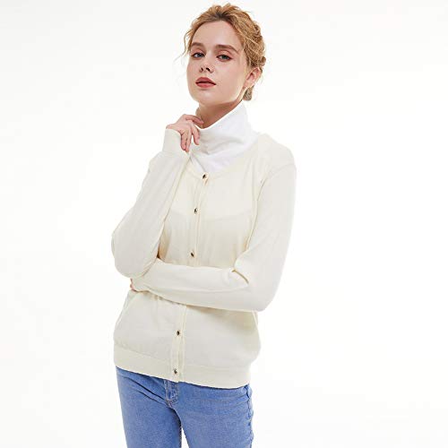 ZESLMG Womens Dickies Detachable Turtleneck Collar, Cotton Half Mock Turtlenecks2